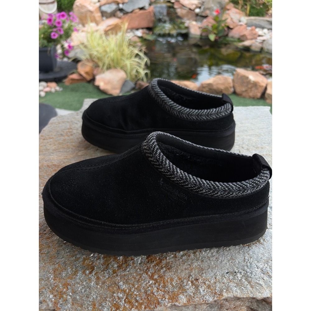 Koolaburra by UGG Burree Platform Mules Black Suede Clogs 1159392 Womens 8 - Picture 7 of 8